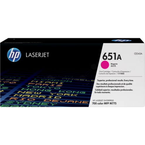 ORIGINAL HP 651A Tonerkartusche magenta 16.000 Seiten (CE 343 A)
