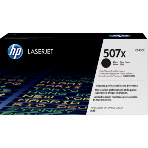 ORIGINAL HP 507X Tonerkartusche schwarz High-Capacity 11.000 Seiten (CE 400 X)