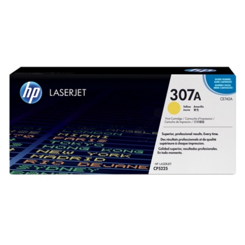 ORIGINAL HP 307A Tonerkartusche gelb 7.300 Seiten (CE 742 A)