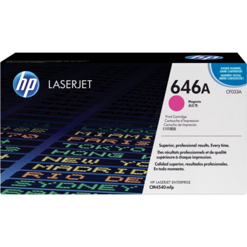 ORIGINAL HP 646A Tonerkartusche magenta 12.500 Seiten/5% (CF 033 A)