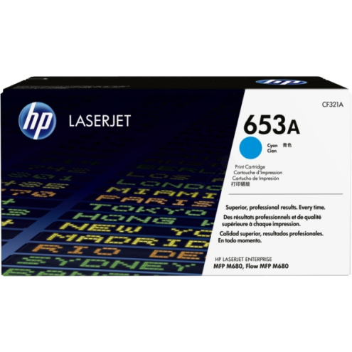 ORIGINAL HP 653A Tonerkartusche cyan 16.500 Seiten (CF 321 A)
