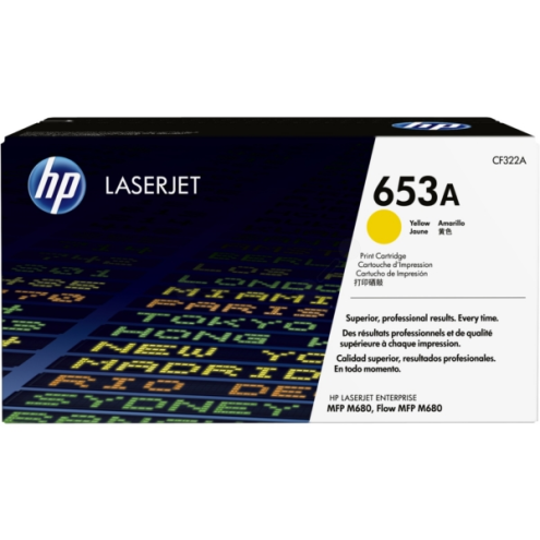 ORIGINAL HP 653A Tonerkartusche gelb 16.500 Seiten (CF 322 A)