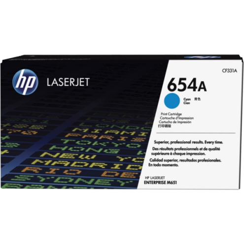 ORIGINAL HP 654A Tonerkartusche cyan 15.000 Seiten (CF 331 A)
