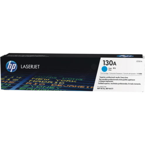 ORIGINAL HP 130A Toner-Kit cyan 1.000 Seiten (CF 351 A)