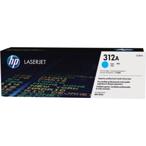 ORIGINAL HP 312A Tonerkartusche cyan 2.700 Seiten (CF 381 A)