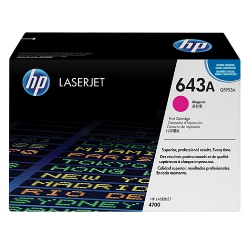 ORIGINAL HP 643A Tonerkartusche magenta 10.000 Seiten/5% (Q 5953 A)
