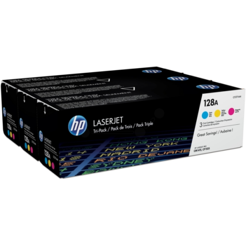 ORIGINAL HP 128A Toner MultiPack C,M,Y 1.300 Seiten, VE=3 (CF 371 AM)