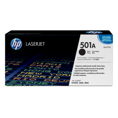 ORIGINAL HP 501A Tonerkartusche schwarz 6.000 Seiten/5% (Q 6470 A)