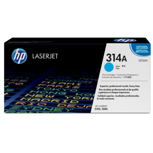 ORIGINAL HP 314A Tonerkartusche cyan 3.500 Seiten/5% (Q 7561 A)
