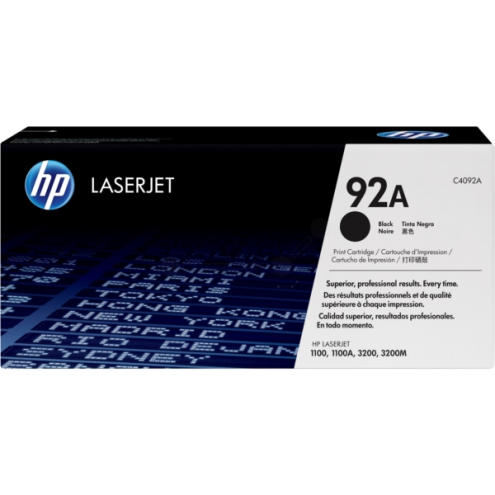 ORIGINAL HP 92A Tonerkartusche schwarz 2.500 Seiten (C 4092 A)
