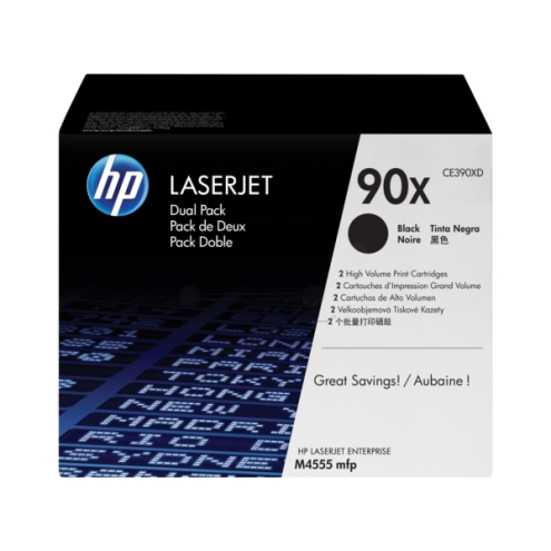 ORIGINAL HP 90X Tonerkartusche schwarz Doppelpack 24.000 Seiten, VE=2 (CE 390 XD)