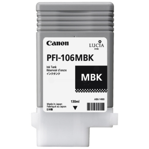 ORIGINAL CANON PFI106MBK Tintenpatrone schwarz matt 130,00 ml (6620 B 001)