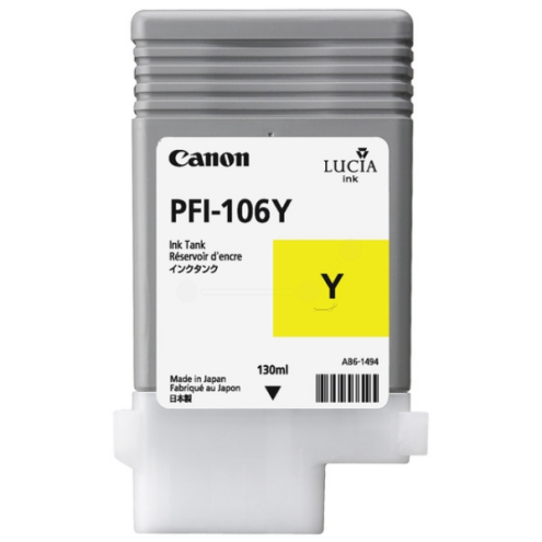 ORIGINAL CANON PFI106Y Tintenpatrone gelb 130,00 ml (6624 B 001)