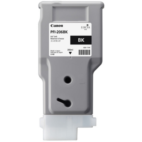 ORIGINAL CANON PFI206BK Tintenpatrone schwarz 300,00 ml (5303 B 001)