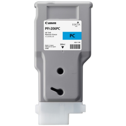 ORIGINAL CANON PFI206PC Tintenpatrone cyan hell 300,00 ml (5307 B 001)