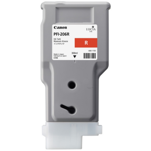 ORIGINAL CANON PFI206R Tintenpatrone rot 300,00 ml (5309 B 001)