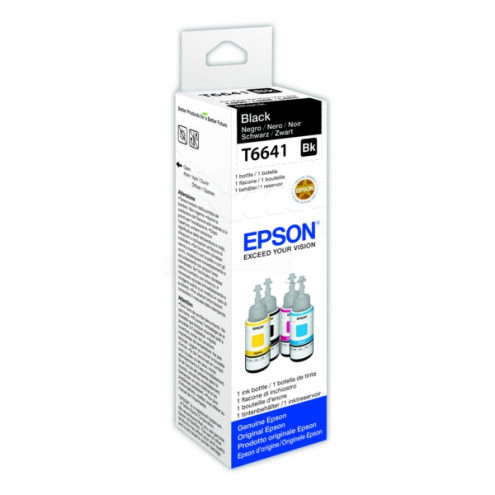 ORIGINAL EPSON T6641 Tintenflasche schwarz 4.000 Seiten, 70,00 ml (C 13 T 66414A)