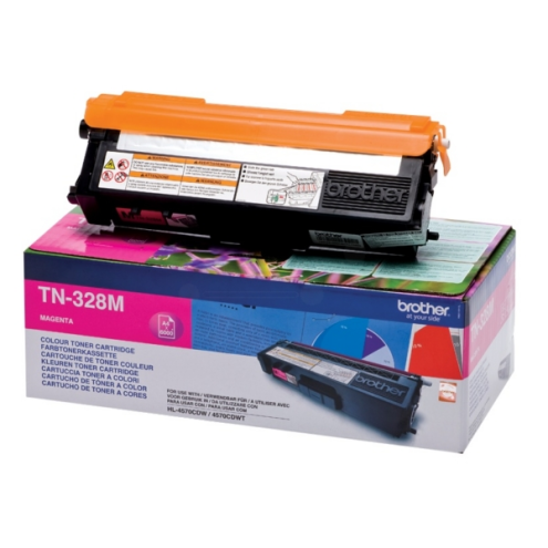 ORIGINAL BROTHER TN328M Toner magenta extra High-Capacity 6.000 Seiten