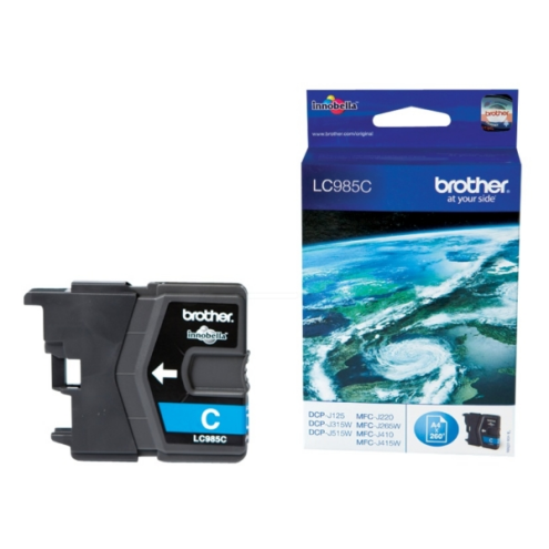 ORIGINAL BROTHER LC985C Tintenpatrone cyan 260 Seiten, 4,80 ml