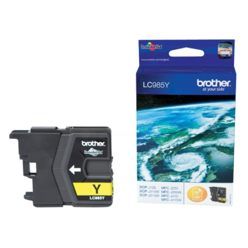 ORIGINAL BROTHER LC985Y Tintenpatrone gelb 260 Seiten, 4,80 ml