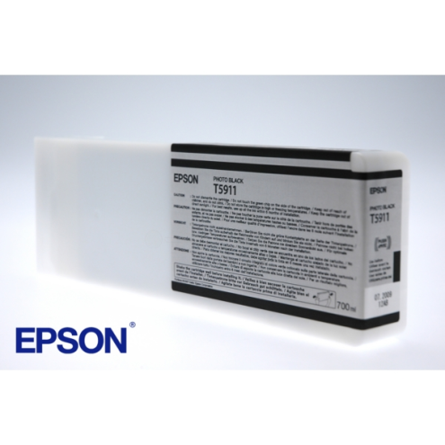 ORIGINAL EPSON T5911 Tintenpatrone schwarz Foto 700,00 ml (C 13 T 591100)