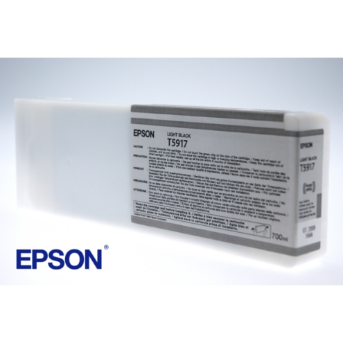 ORIGINAL EPSON T5917 Tintenpatrone schwarz hell 700,00 ml (C 13 T 591700)