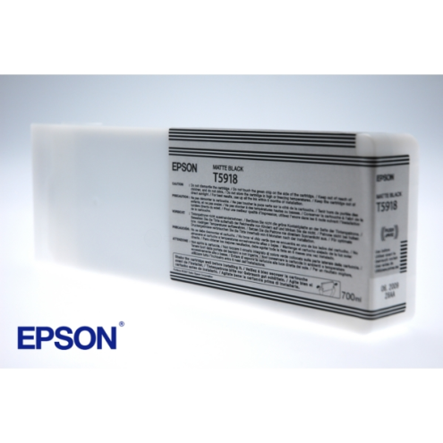 ORIGINAL EPSON T5918 Tintenpatrone schwarz matt 700,00 ml (C 13 T 59180N)