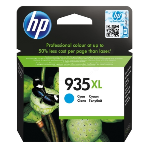 ORIGINAL HP 935XL Tintenpatrone cyan High-Capacity 825 Seiten, 9,50 ml (C2P24AE)