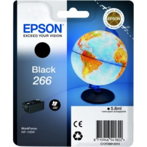 ORIGINAL EPSON 266 Tintenpatrone schwarz 260 Seiten, 5,80 ml (C 13 T 26614010)