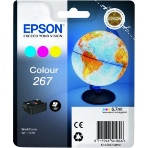 ORIGINAL EPSON 267 Tintenpatrone color 200 Seiten, 6,70 ml (C 13 T 26704010)