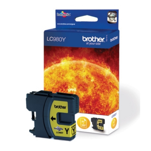 ORIGINAL BROTHER LC980Y Tintenpatrone gelb 260 Seiten, 5,50 ml