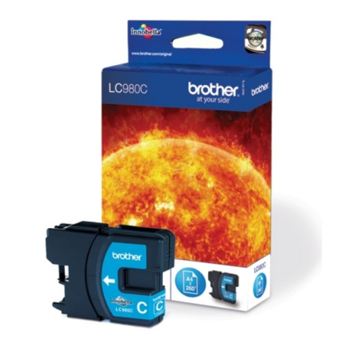 ORIGINAL BROTHER LC980C Tintenpatrone cyan 260 Seiten, 5,50 ml