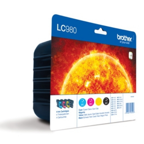 ORIGINAL BROTHER LC980VALBP Tintenpatrone MultiPack Bk,C,M,Y 360pg + 3x260pg