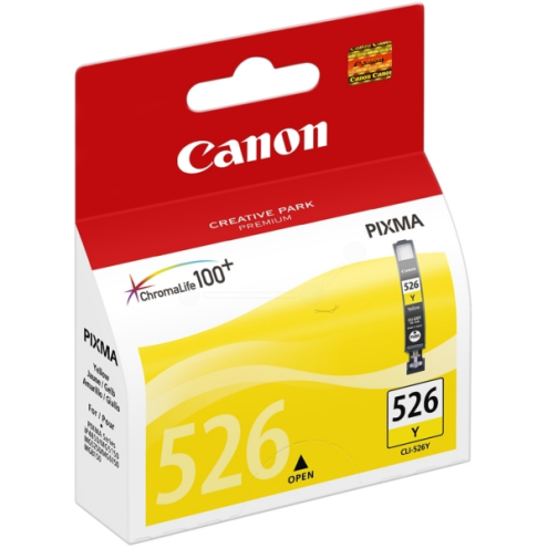 ORIGINAL CANON CLI526Y Tintenpatrone gelb 450 Seiten, 9,00 ml (4543 B 001)