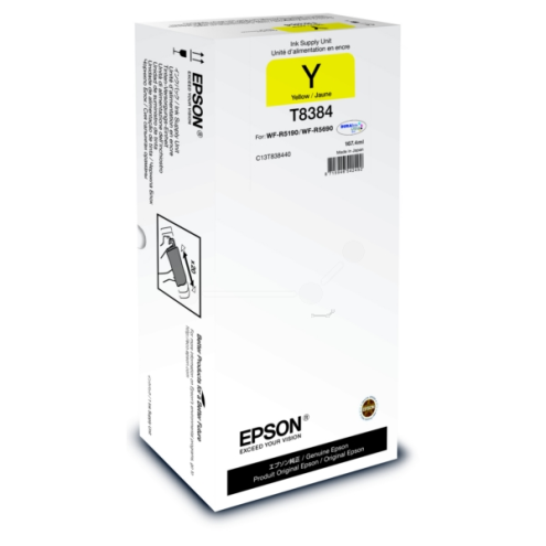 ORIGINAL EPSON T8384 Tintenpatrone gelb 20.000 Seiten, 167,40 ml (C 13 T 838440)