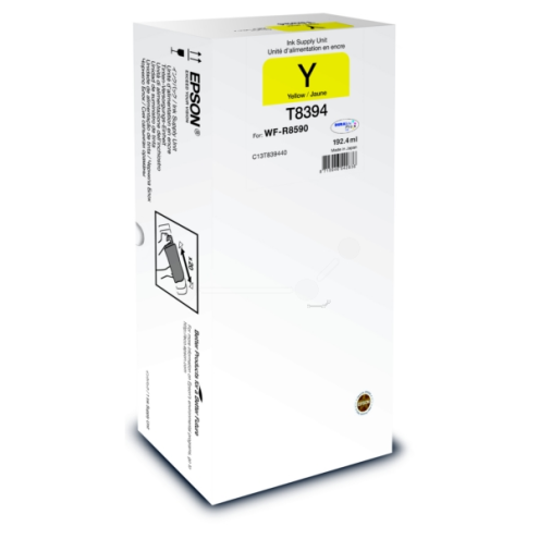 ORIGINAL EPSON T8394 Tintenpatrone gelb 20.000 Seiten, 192,40 ml (C 13 T 83944N)