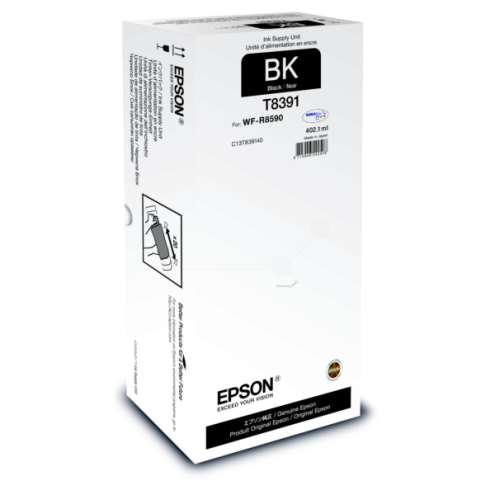 ORIGINAL EPSON T8391 Tintenpatrone schwarz 20.000 Seiten, 402,10 ml (C 13 T 83914N)