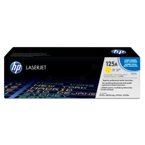 ORIGINAL HP 125A Tonerkartusche gelb 1.400 Seiten (CB 542 A)