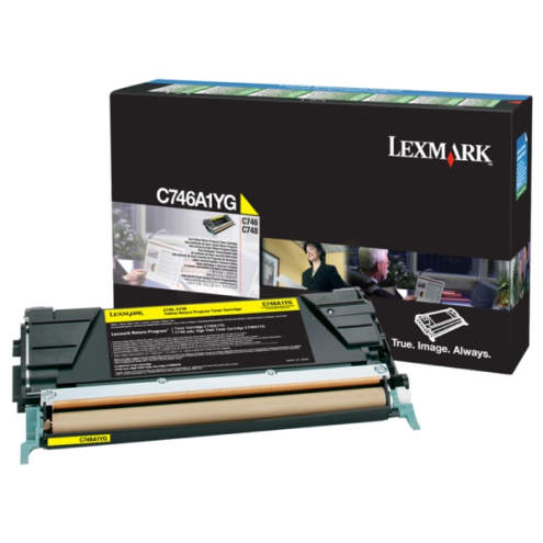 ORIGINAL LEXMARK C746A1YG Tonerkartusche gelb return program 7.000 Seiten