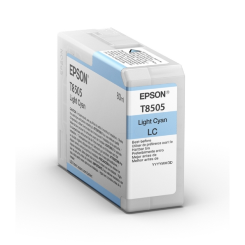 ORIGINAL EPSON T8505 Tintenpatrone cyan hell 80,00 ml (C 13 T 850500)