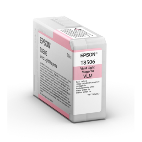 ORIGINAL EPSON T8506 Tintenpatrone magenta hell 80,00 ml (C 13 T 85060N)