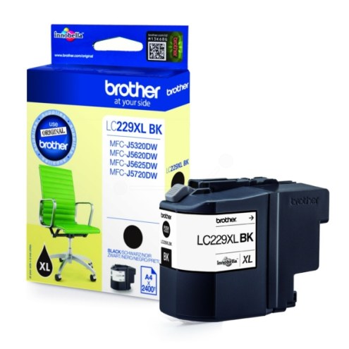 ORIGINAL BROTHER LC229XLBK Tintenpatrone schwarz 2.400 Seiten, 48,20 ml