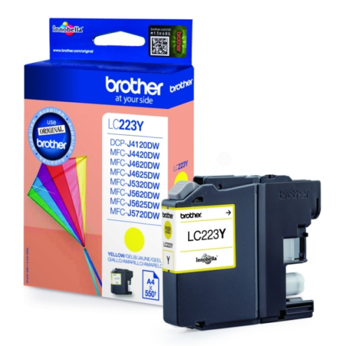 ORIGINAL BROTHER LC223Y Tintenpatrone gelb 550 Seiten, 5,90 ml