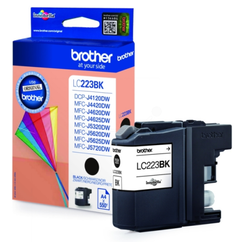 ORIGINAL BROTHER LC223BK Tintenpatrone schwarz 550 Seiten, 11,80 ml