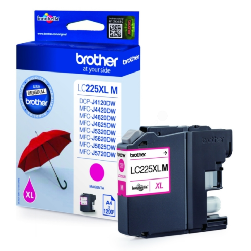 ORIGINAL BROTHER LC225XLM Tintenpatrone magenta 1.200 Seiten, 11,80 ml