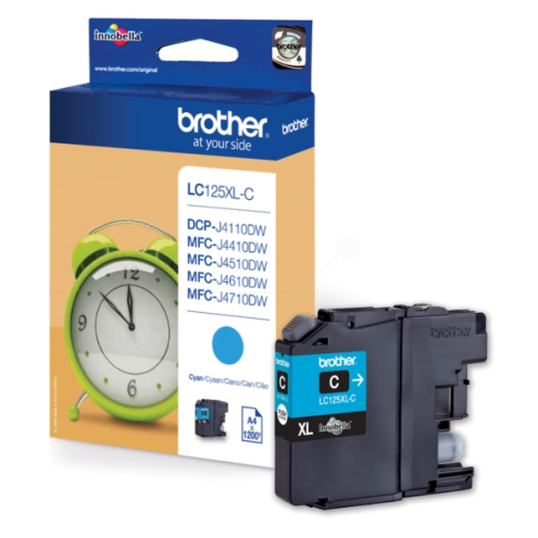 ORIGINAL BROTHER LC125XLC Tintenpatrone cyan 1.200 Seiten, 8,00 ml