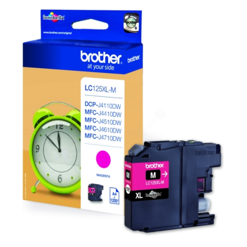 ORIGINAL BROTHER LC125XLM Tintenpatrone magenta 1.200 Seiten, 11,00 ml