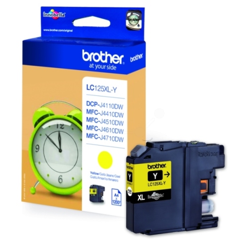 ORIGINAL BROTHER LC125XLY Tintenpatrone gelb 1.200 Seiten, 10,00 ml