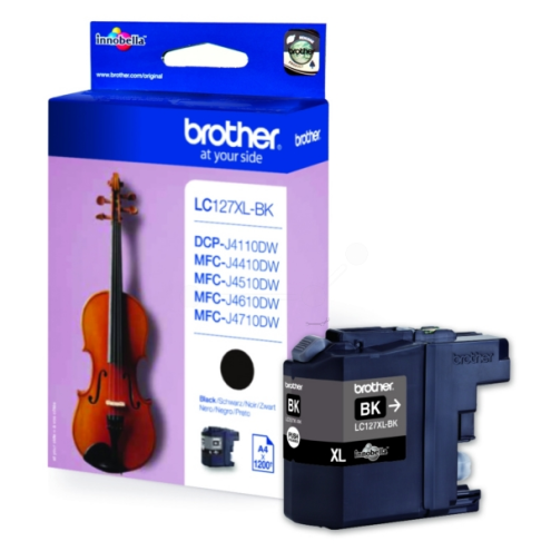 ORIGINAL BROTHER LC127XLBK Tintenpatrone schwarz 1.200 Seiten, 9,00 ml