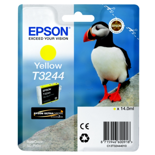 ORIGINAL EPSON T3244 Tintenpatrone gelb 980 Seiten, 14,00 ml (C 13 T 32444010)